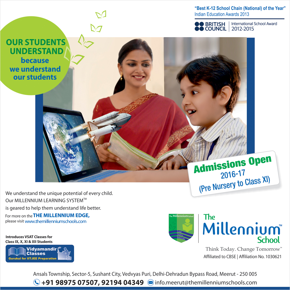 ADMISSIONS OPEN 2016-17