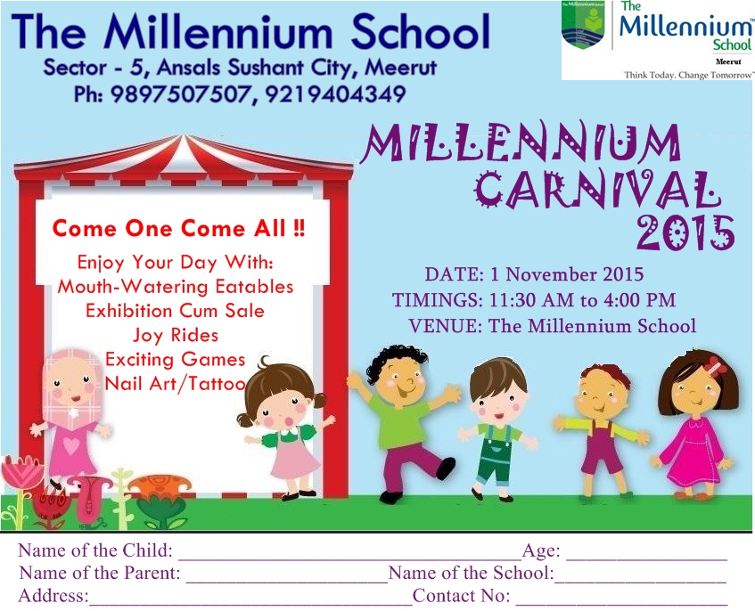 MILLENNIUM SCHOOL CARNIVAL 2015