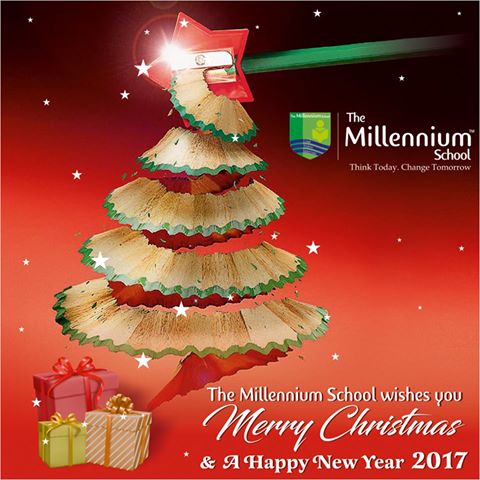 A little smile. A word of cheer. Best wishes for the coming year ... The Millennium school wishes you a Happy New Year 2017